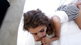 A sweet thing with a hot ass is getting pounded from behind