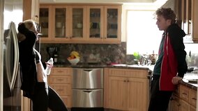 A hot blonde that has a nice pussy is getting fucked on the bed